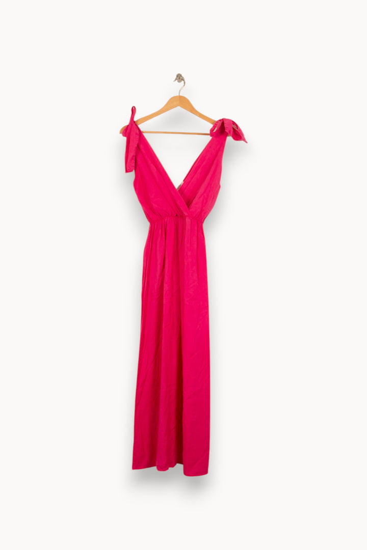 Robe Longue Rose - Taille M/38 de la marque Sud express | PARAD53107 - Vendu par Paradigme - Image 2