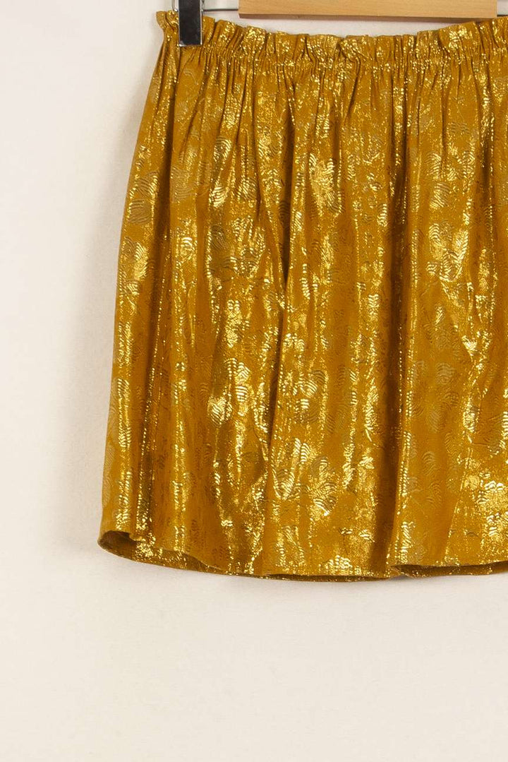 Jupe Courte Or - Taille L/40 de la marque Des petits hauts | PARAD53119 - Vendu par Paradigme - Image 3