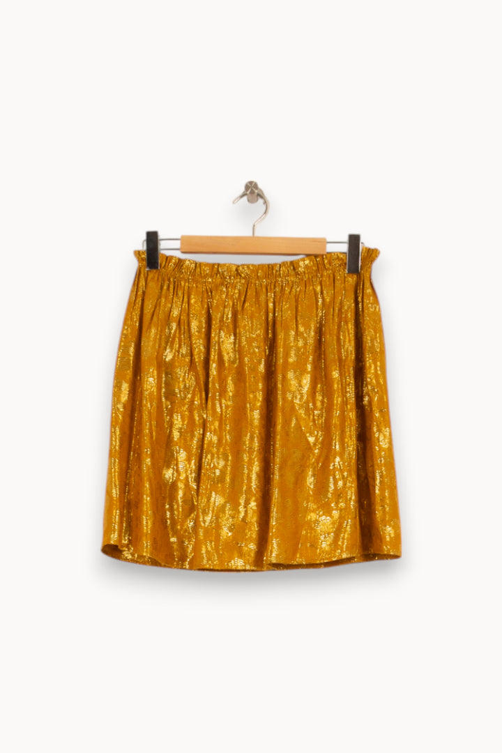 Jupe Courte Or - Taille L/40 de la marque Des petits hauts | PARAD53119 - Vendu par Paradigme - Image 2
