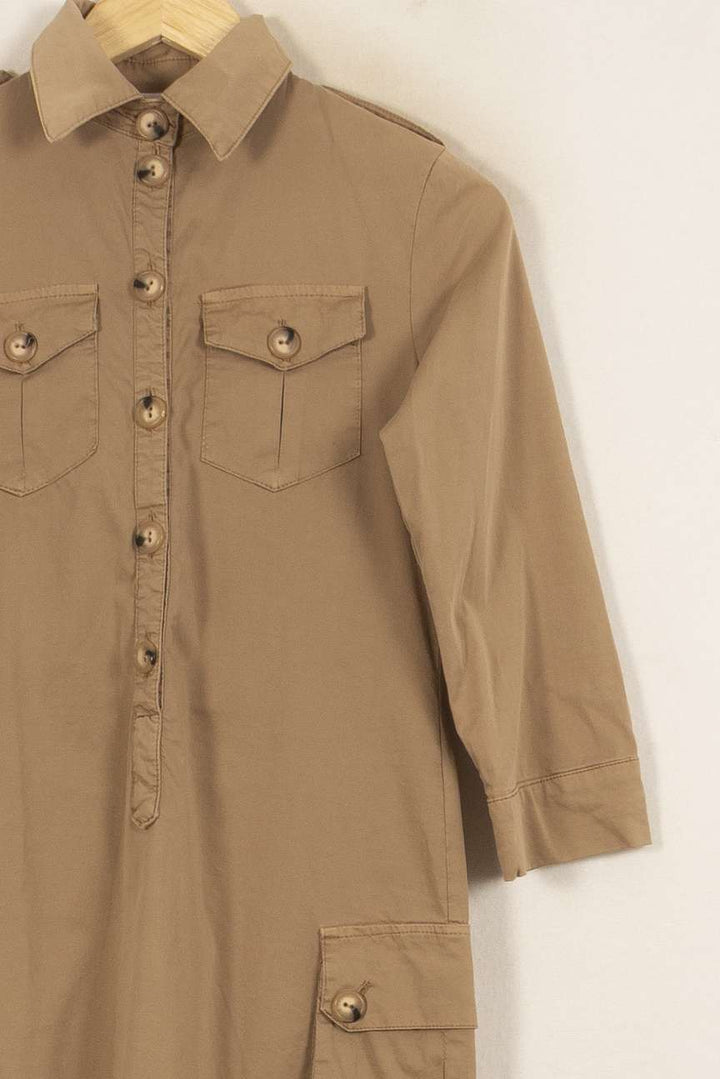 Robe Chemise Beige - Taille S/36 de la marque La Fée Maraboutée | PARAD53120 - Vendu par Paradigme - Image 3