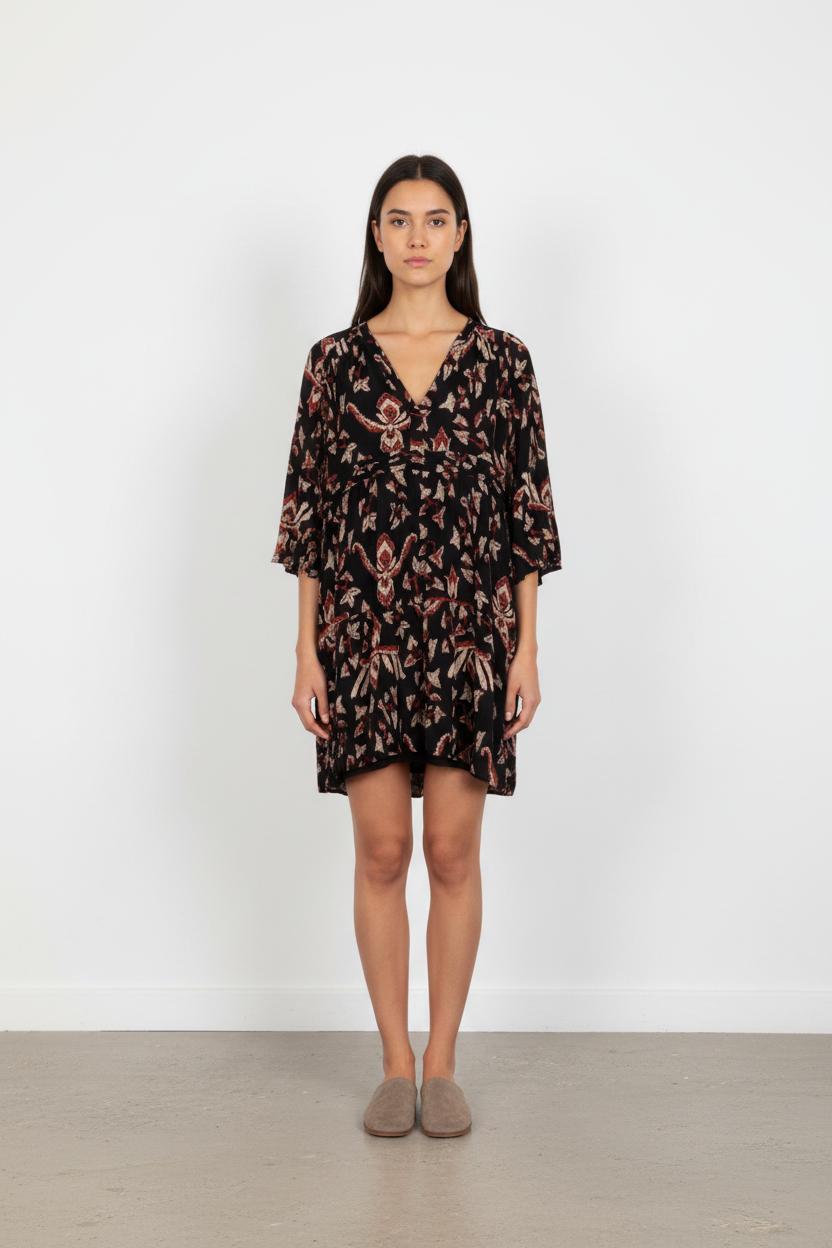 Robe Courte Noire et Rouge - Taille S/36