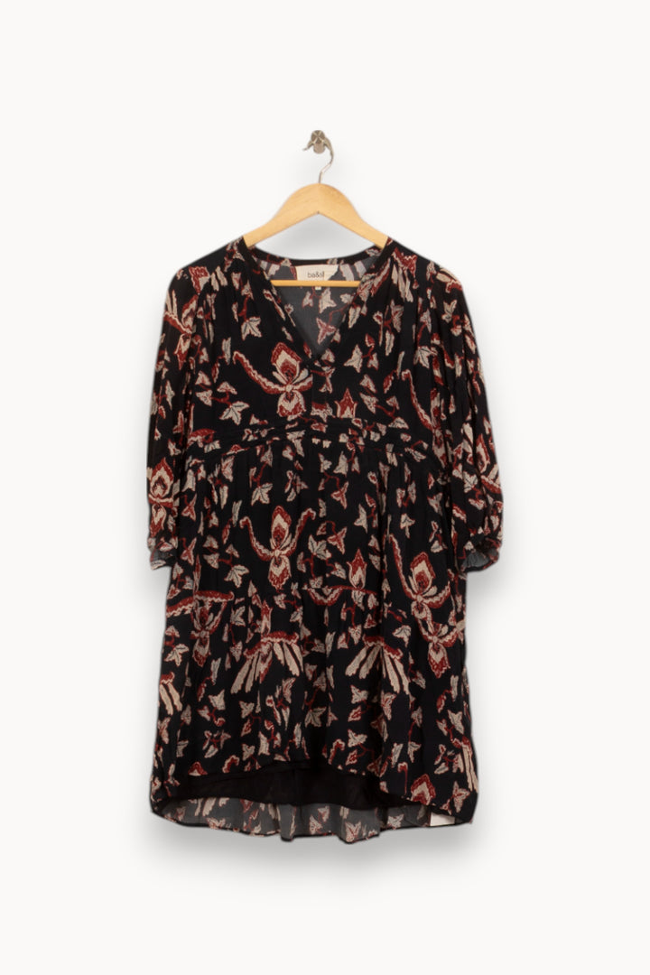Robe Courte Noire et Rouge - Taille S/36 de la marque ba&sh | PARAD53126 - Vendu par Paradigme - Image 2