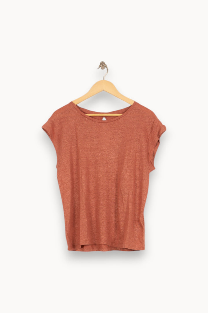 Tee-shirt Rose - Taille S/36 de la marque IKKS | PARAD53128 - Vendu par Paradigme - Image 2