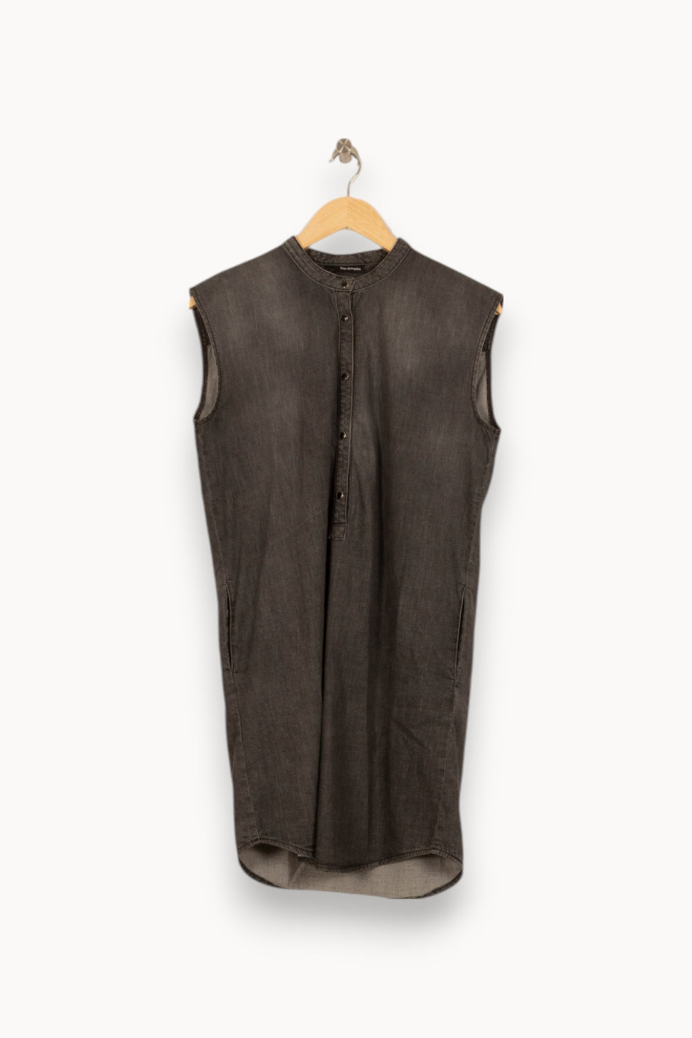 Robe Chemise Grise - Taille XS/34 de la marque The Kooples | PARAD53134 - Vendu par Paradigme - Image 2