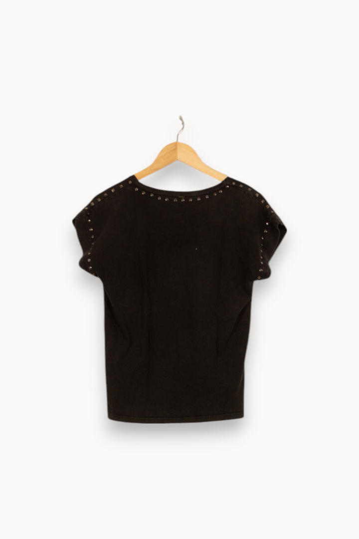 Tee-shirt Noir - Taille S/36 de la marque IKKS | PARAD53151 - Vendu par Paradigme - Image 4