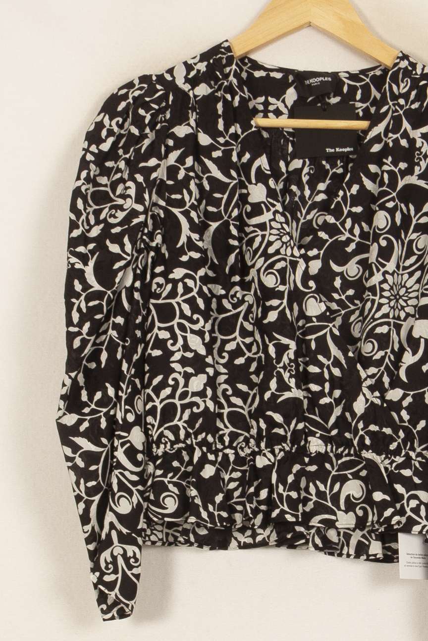 Blouse Noire et Blanche - Taille M/38 de la marque The Kooples | PARAD53153 - Vendu par Paradigme - Image 3