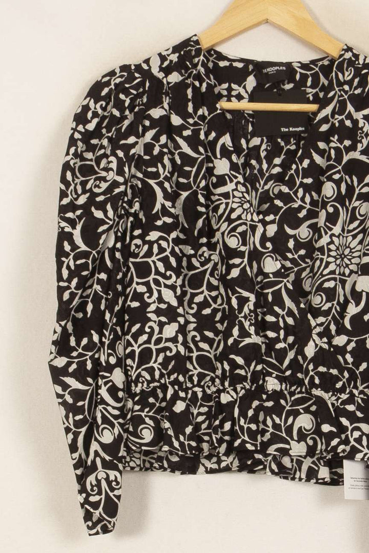 Blouse Noire et Blanche - Taille M/38 de la marque The Kooples | PARAD53153 - Vendu par Paradigme - Image 3