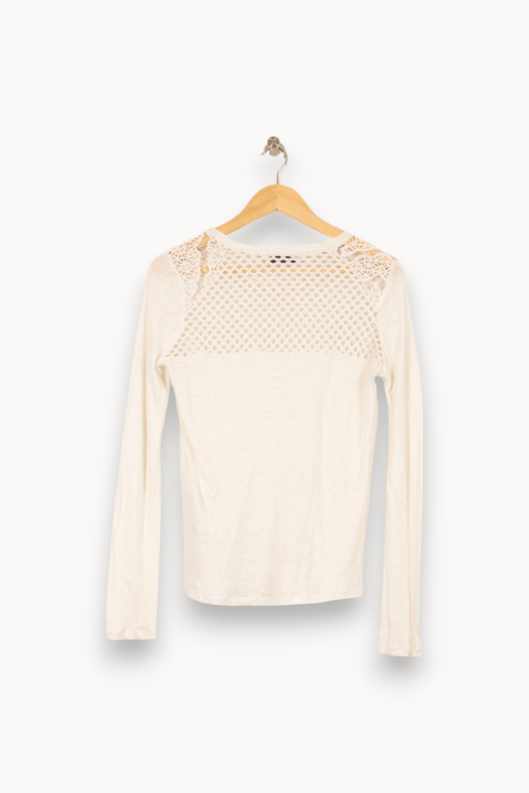 Pull Blanc - Taille M/38 de la marque Sandro | PARAD53157 - Vendu par Paradigme - Image 4