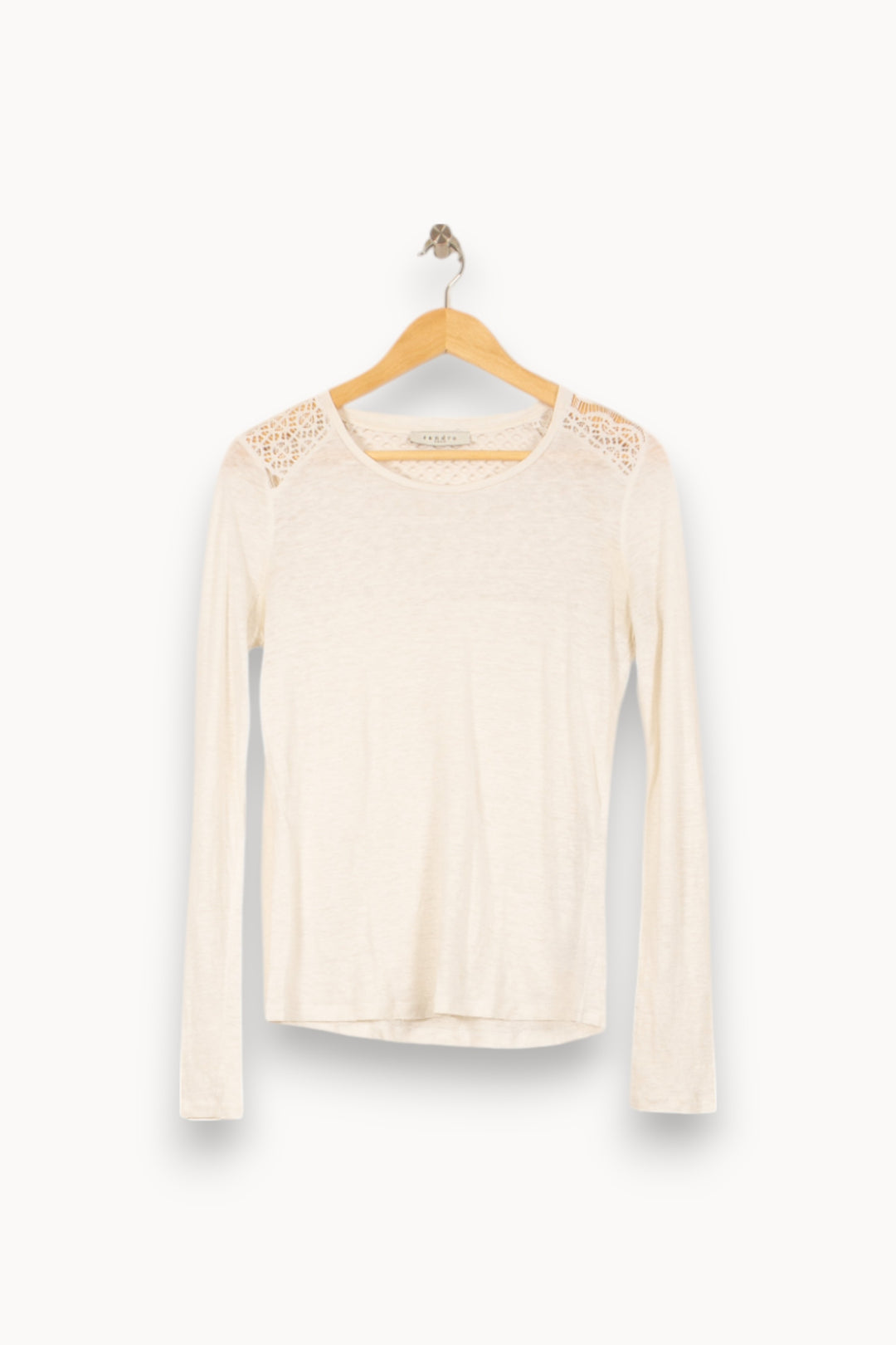 Pull Blanc - Taille M/38 de la marque Sandro | PARAD53157 - Vendu par Paradigme - Image 2