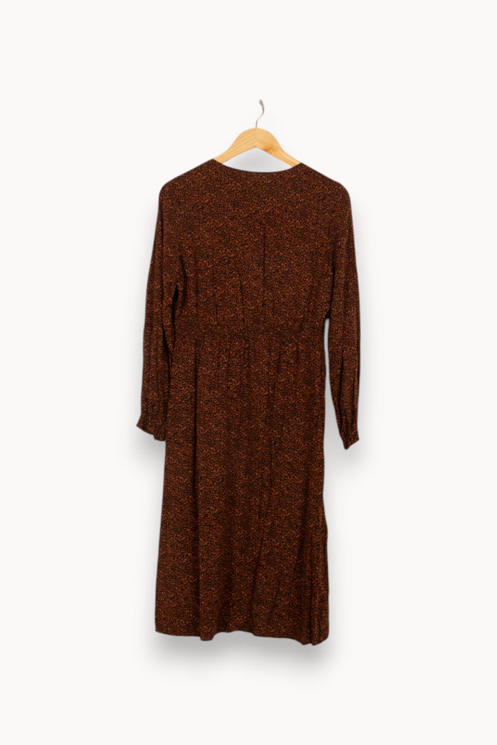 Robe Midi Marron - Taille L/40 de la marque Sud express | PARAD53159 - Vendu par Paradigme - Image 4