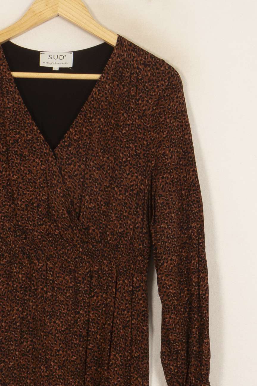 Robe Midi Marron - Taille L/40 de la marque Sud express | PARAD53159 - Vendu par Paradigme - Image 3