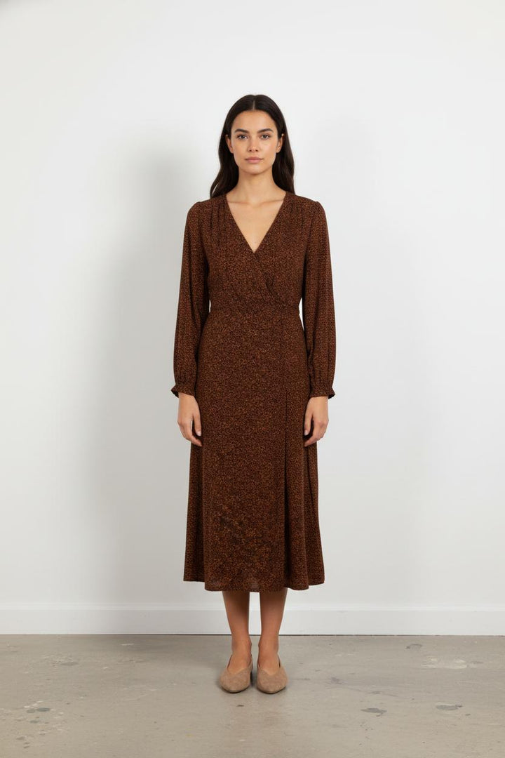 Robe Midi Marron - Taille L/40