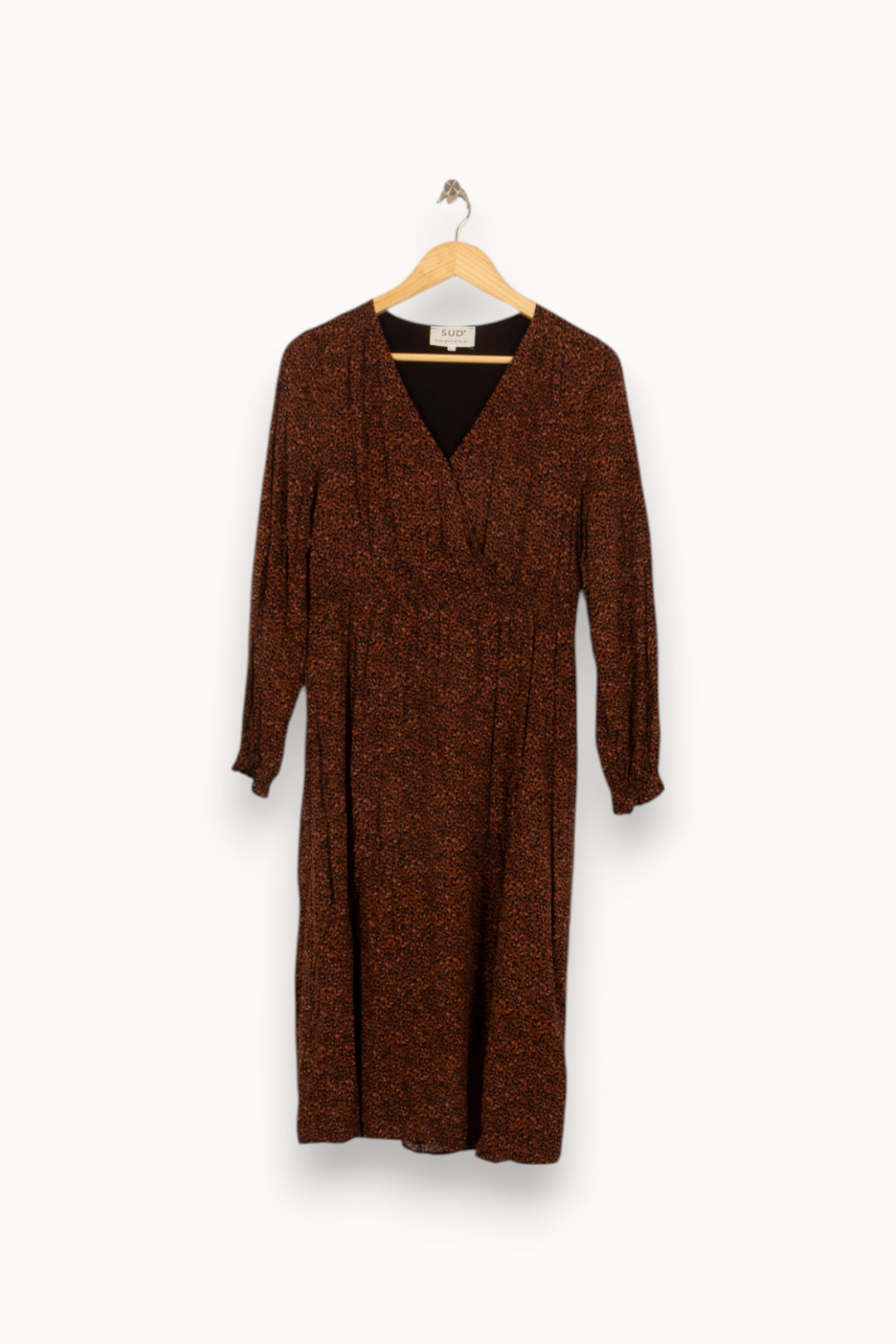 Robe Midi Marron - Taille L/40 de la marque Sud express | PARAD53159 - Vendu par Paradigme - Image 2