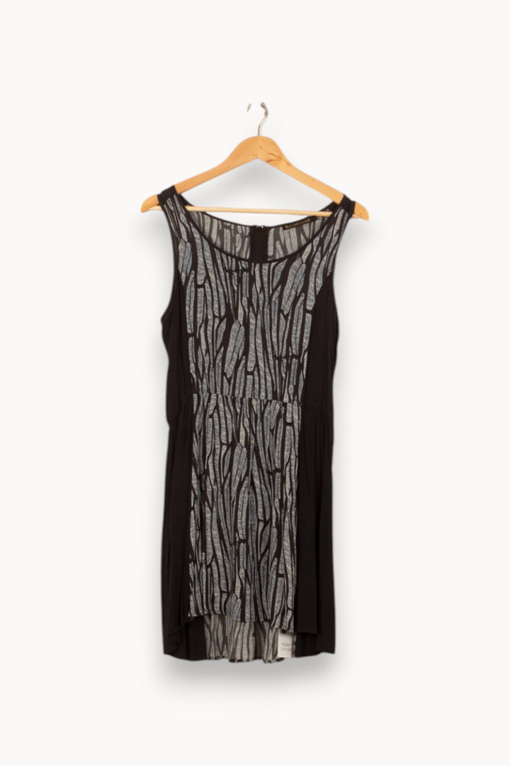 Robe Courte Noire et Grise - Taille S/36 de la marque Bérénice | PARAD53164 - Vendu par Paradigme - Image 2