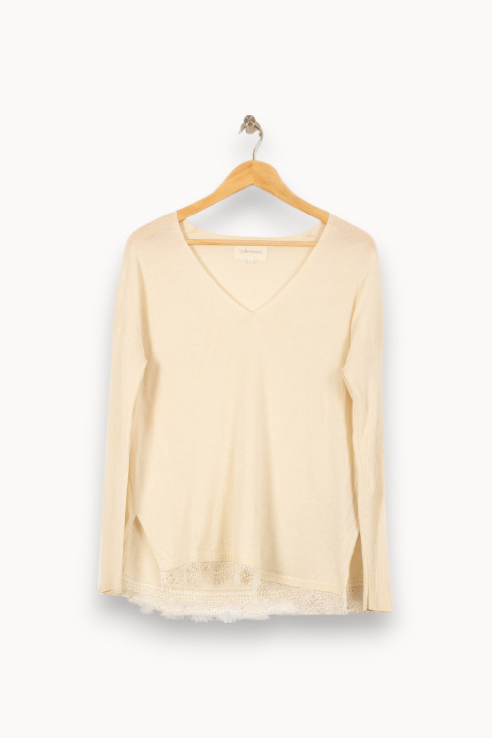 Pull Blanc - Taille S/36 de la marque Sud express | PARAD53165 - Vendu par Paradigme - Image 2