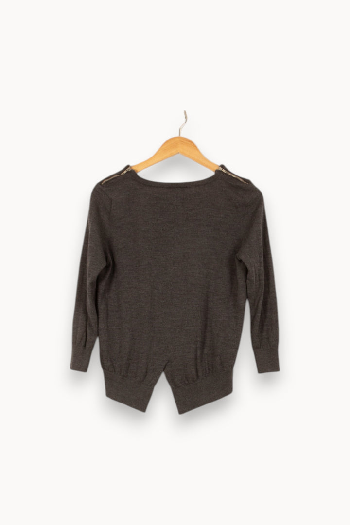 Pull Gris - Taille S/36 de la marque The Kooples | PARAD53176 - Vendu par Paradigme - Image 4