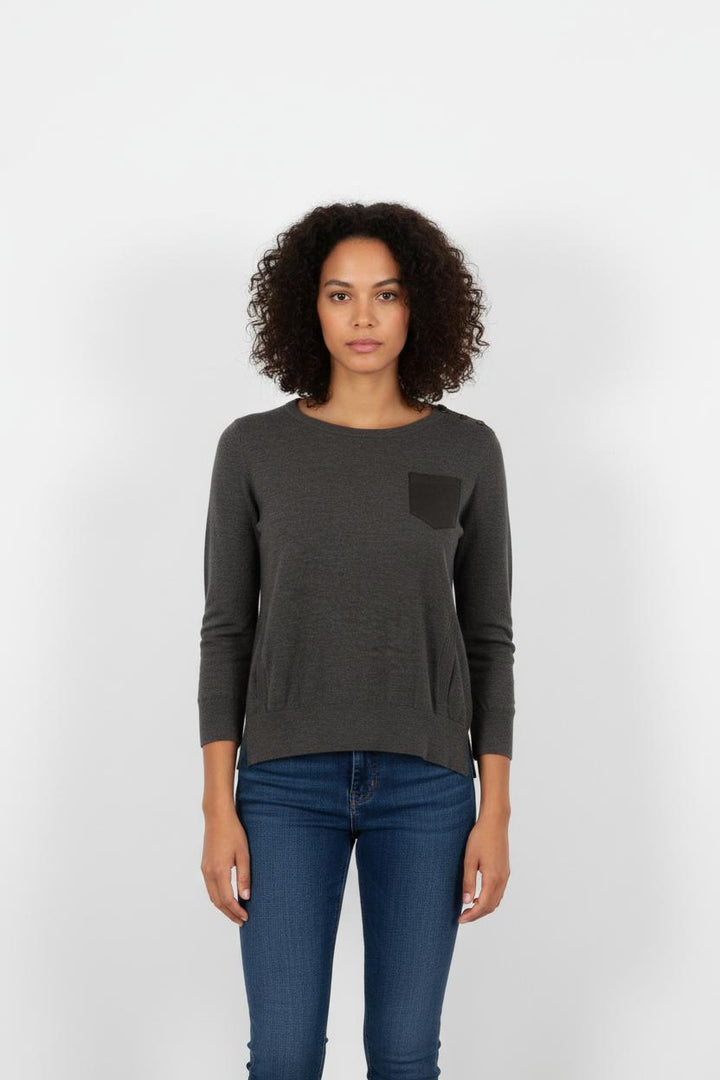 Pull Gris - Taille S/36