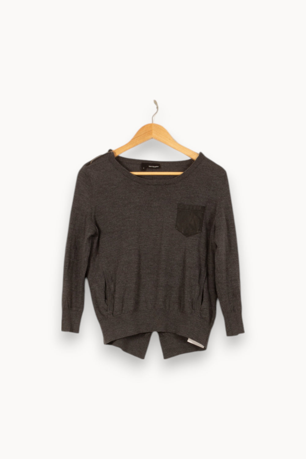 Pull Gris - Taille S/36 de la marque The Kooples | PARAD53176 - Vendu par Paradigme - Image 2