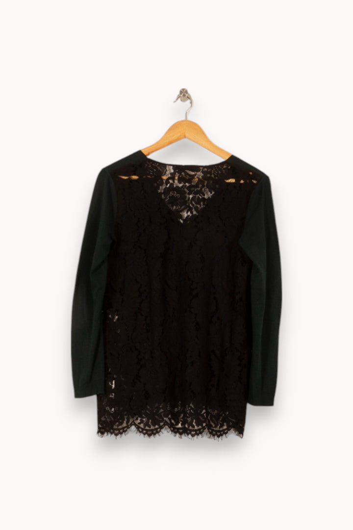 Pull Vert et Noir - Taille S/36 de la marque ZAPA | PARAD53177 - Vendu par Paradigme - Image 4