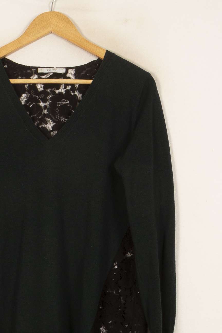 Pull Vert et Noir - Taille S/36 de la marque ZAPA | PARAD53177 - Vendu par Paradigme - Image 3