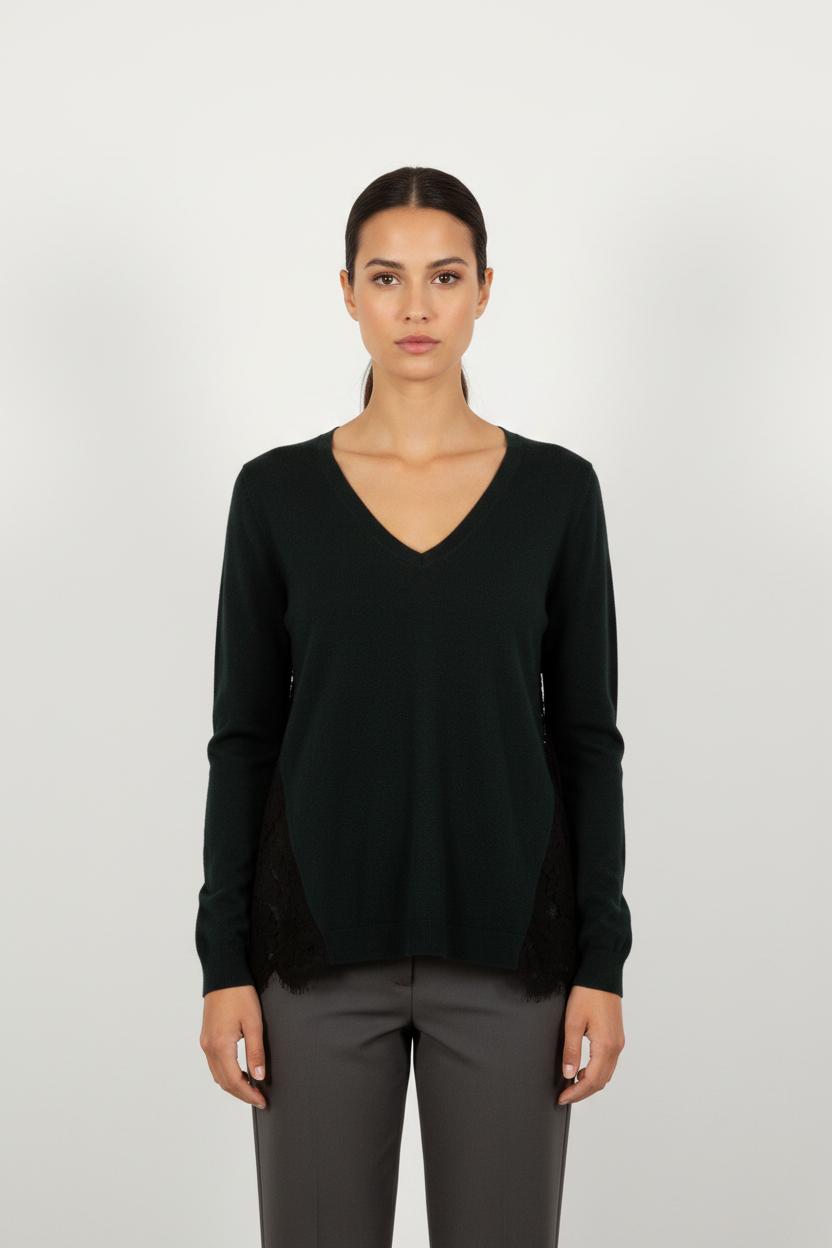 Pull Vert et Noir - Taille S/36