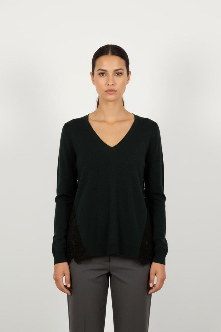 Pull Vert et Noir - Taille S/36