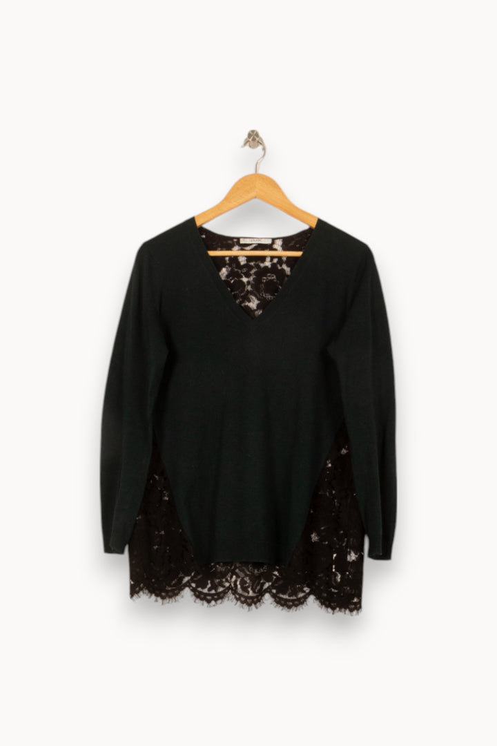 Pull Vert et Noir - Taille S/36 de la marque ZAPA | PARAD53177 - Vendu par Paradigme - Image 2
