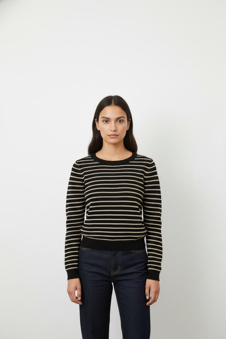 Pull Noir et Blanc - Taille S/36