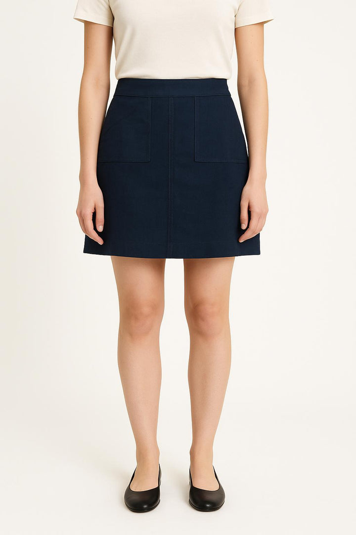 Jupe Courte Bleue - Taille S/36 de la marque Caroll | PARAD53187 - Vendu par Paradigme - Image 1