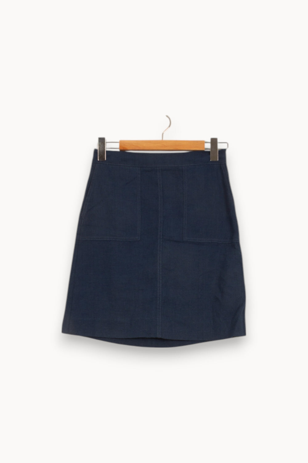 Jupe Courte Bleue - Taille S/36 de la marque Caroll | PARAD53187 - Vendu par Paradigme - Image 2