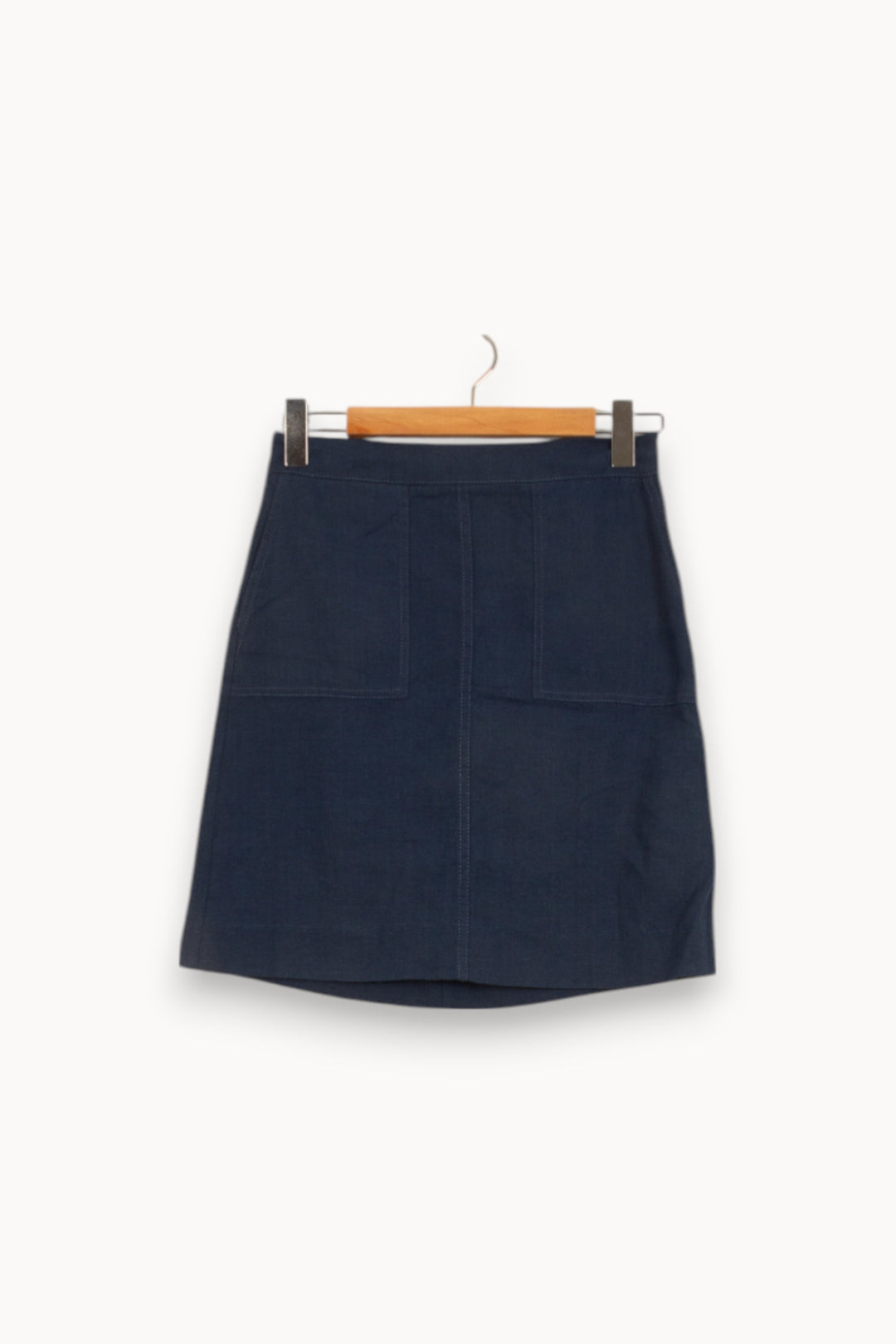 Jupe Courte Bleue - Taille S/36 de la marque Caroll | PARAD53187 - Vendu par Paradigme - Image 2