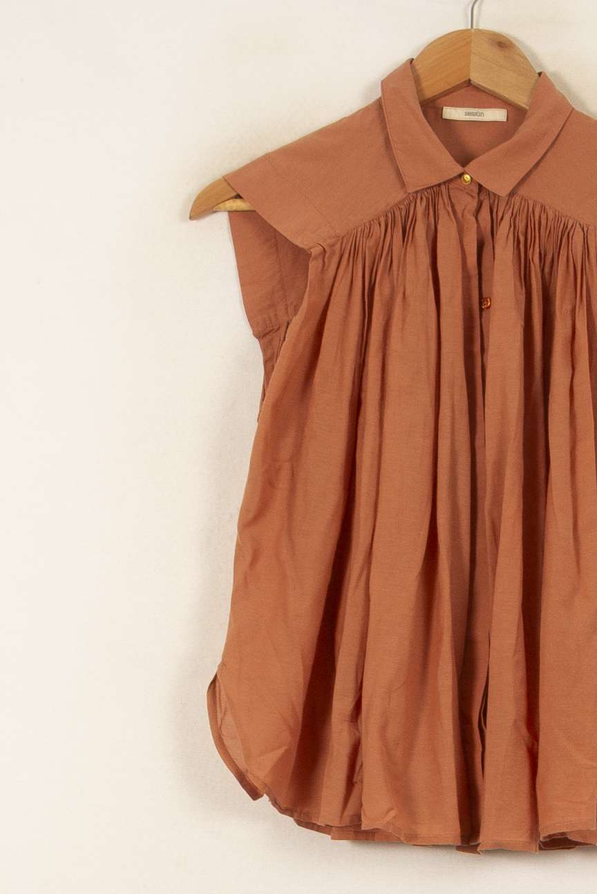 Blouse Orange - Taille XS/34 de la marque Sessùn | PARAD53205 - Vendu par Paradigme - Image 5