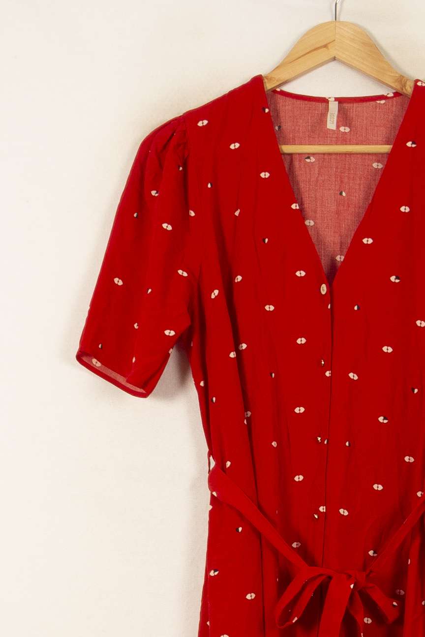 Robe Courte Rouge - Taille L/40 de la marque I.Code | PARAD53210 - Vendu par Paradigme - Image 5