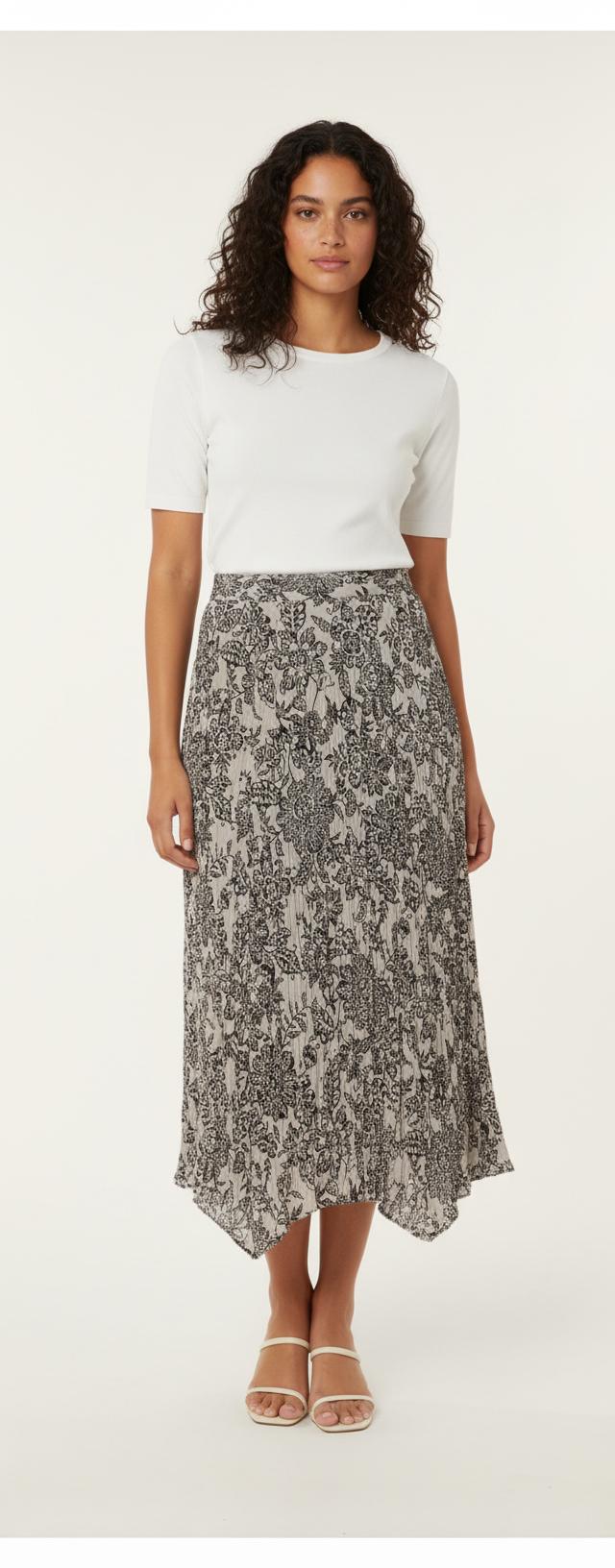 Jupe Longue Blanche et Noire - Taille S/36