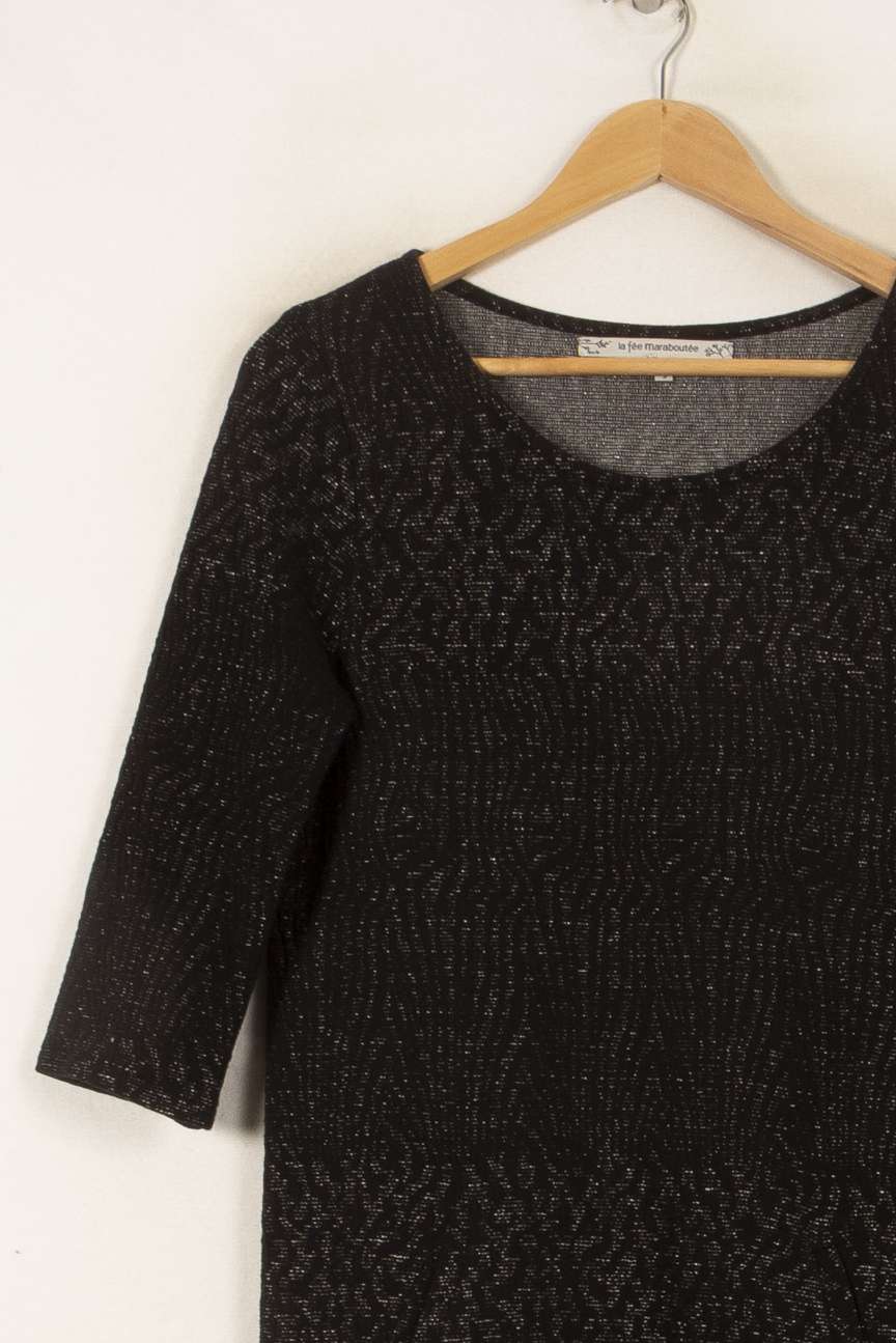 Robe Noire - Taille S/36 de la marque La Fée Maraboutée | PARAD53255 - Vendu par Paradigme - Image 3