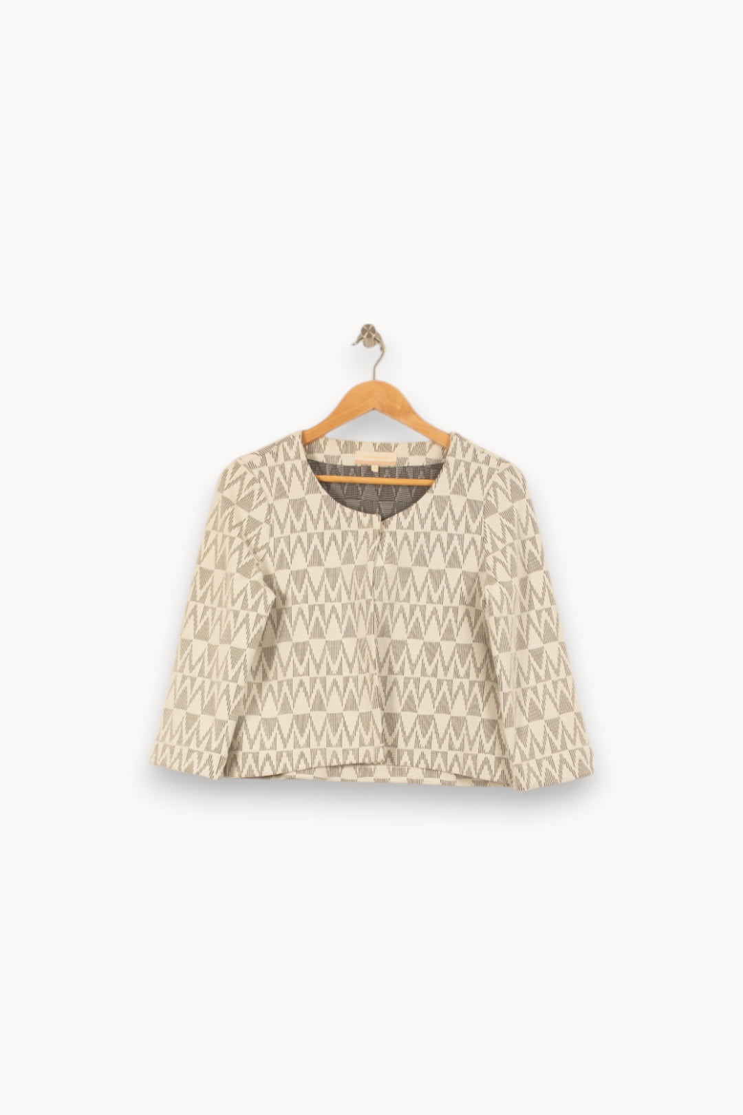 Veste Blanche et Grise - Taille S/36 de la marque La Fée Maraboutée | PARAD53256 - Vendu par Paradigme - Image 2