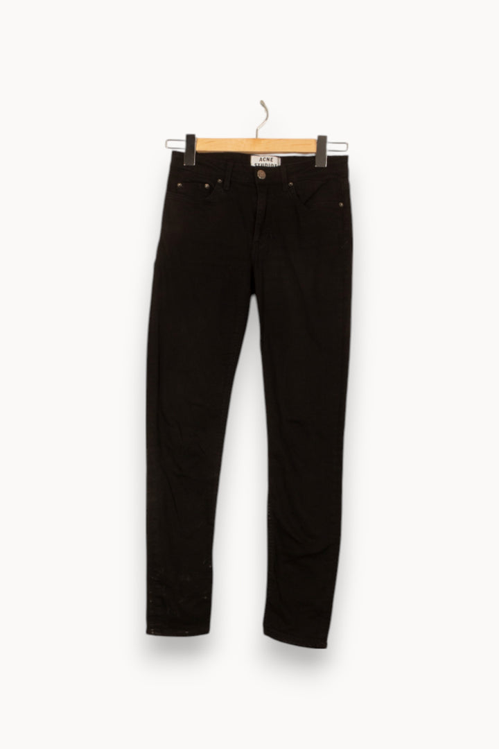 Jean Slim Noir - Taille M/38 de la marque Acne Studios | PARAD53265 - Vendu par Paradigme - Image 2