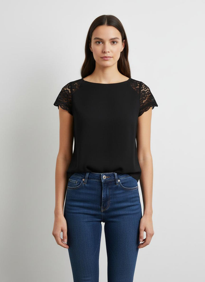 Blouse Noire - Taille S/36