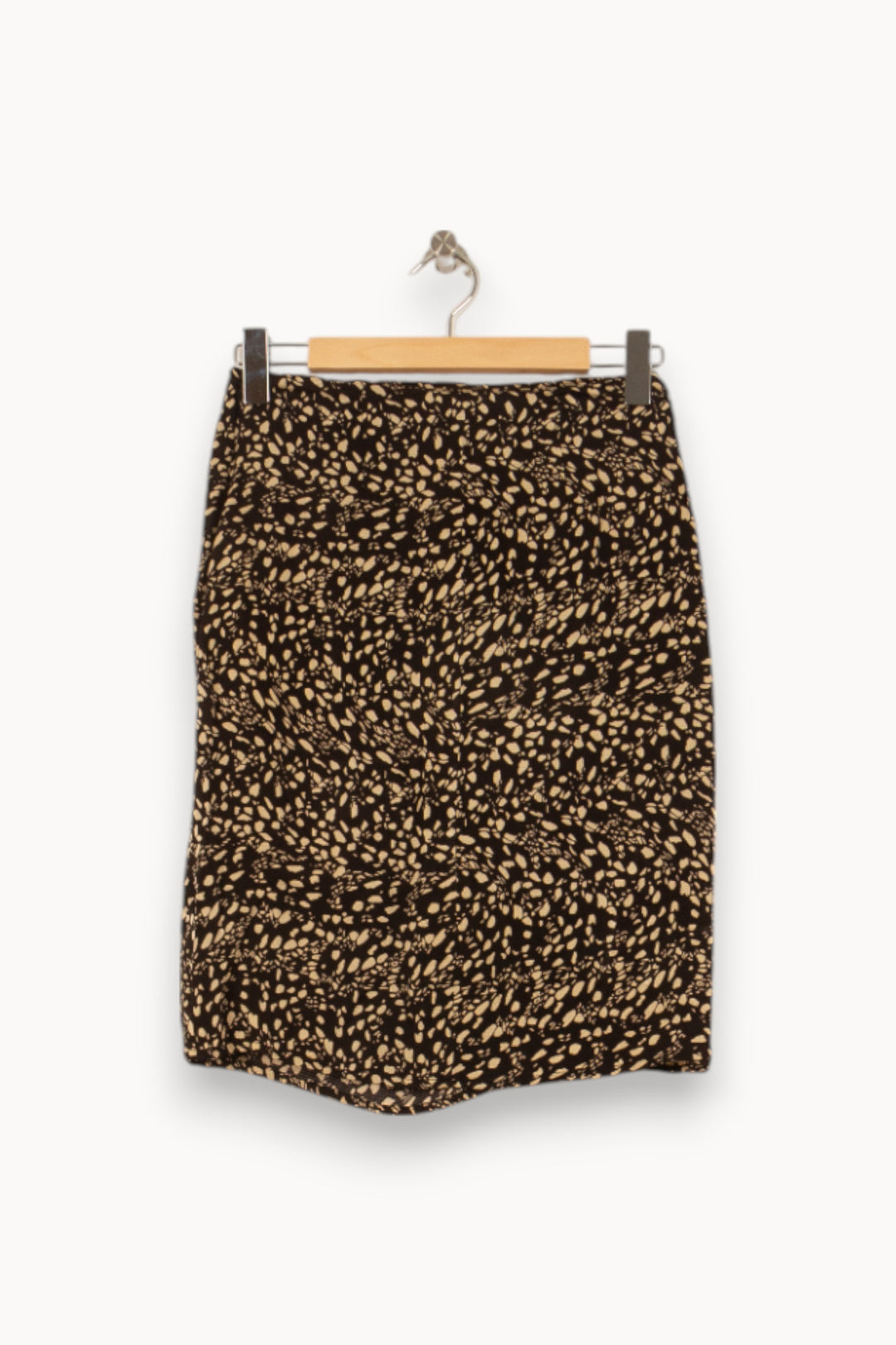 Jupe Imprimée Noire et Beige - Taille S/36 de la marque ba&sh | PARAD53277 - Vendu par Paradigme - Image 4