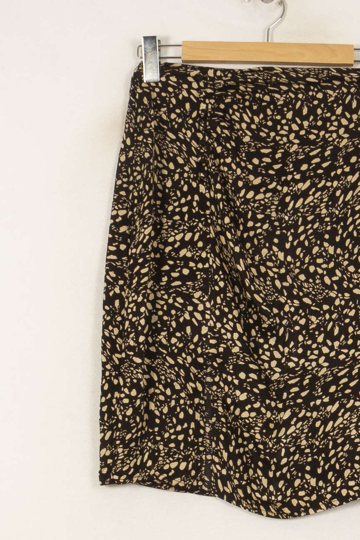 Jupe Imprimée Noire et Beige - Taille S/36 de la marque ba&sh | PARAD53277 - Vendu par Paradigme - Image 3