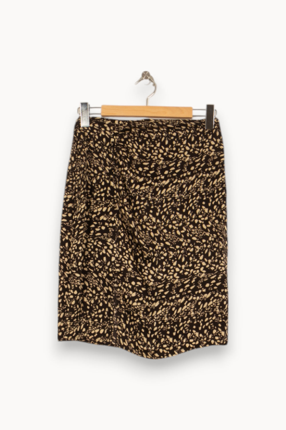 Jupe Imprimée Noire et Beige - Taille S/36 de la marque ba&sh | PARAD53277 - Vendu par Paradigme - Image 2