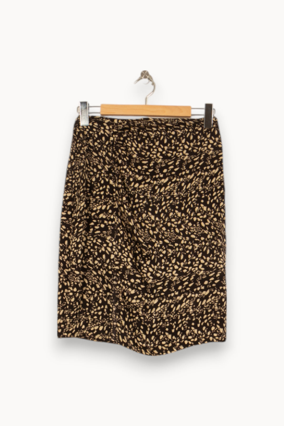 Jupe Imprimée Noire et Beige - Taille S/36 de la marque ba&sh | PARAD53277 - Vendu par Paradigme - Image 2