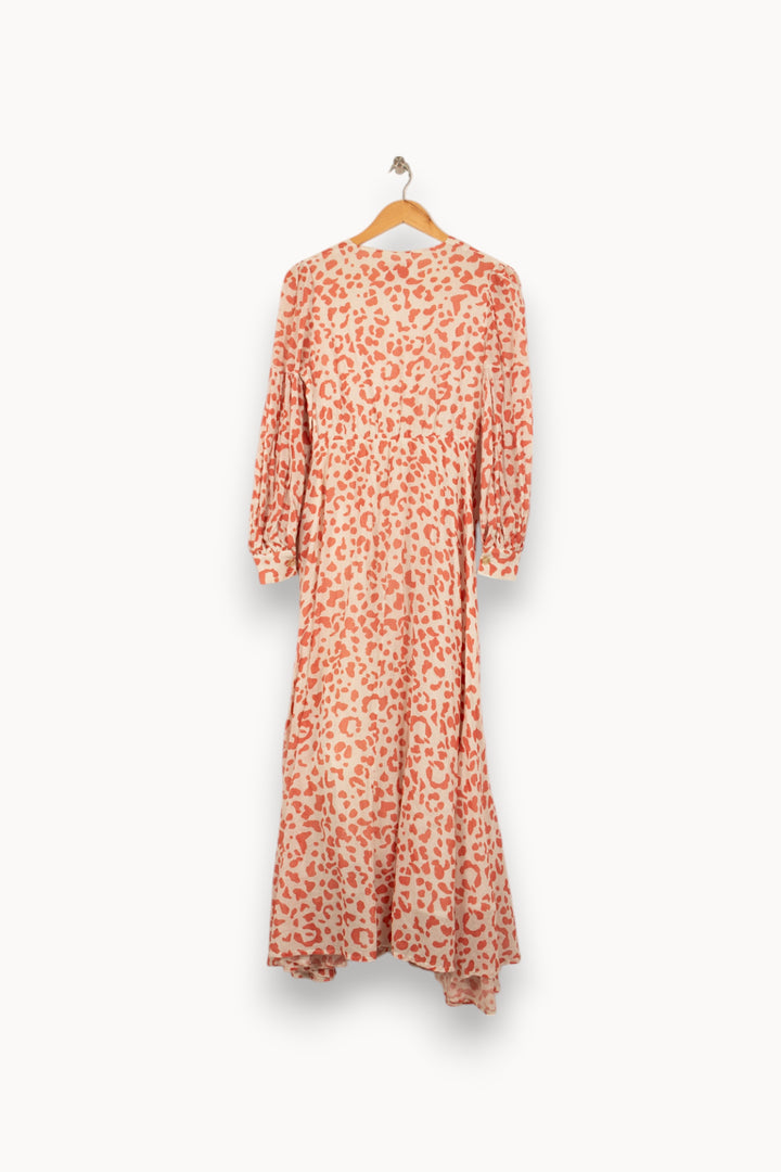 Robe Longue Écrue et Orange - Taille XS/34 de la marque Imprevu | PARAD53288 - Vendu par Paradigme - Image 4