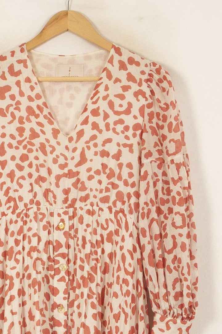 Robe Longue Écrue et Orange - Taille XS/34 de la marque Imprevu | PARAD53288 - Vendu par Paradigme - Image 3