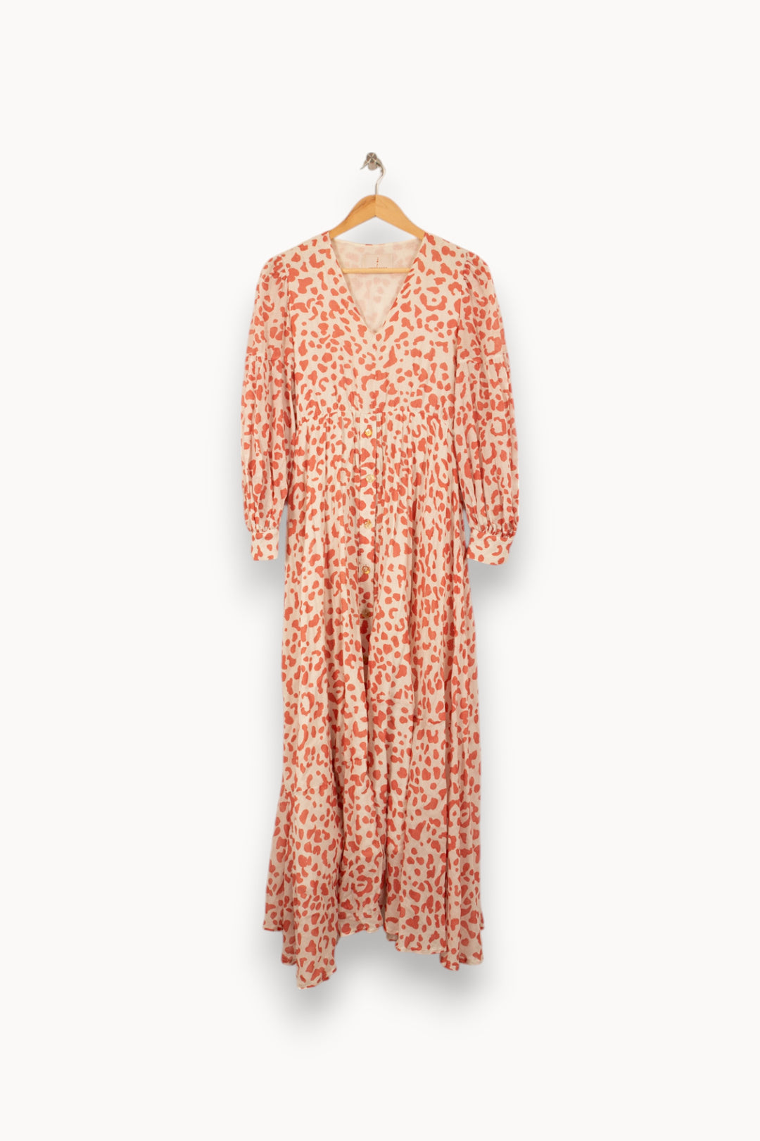 Robe Longue Écrue et Orange - Taille XS/34 de la marque Imprevu | PARAD53288 - Vendu par Paradigme - Image 2