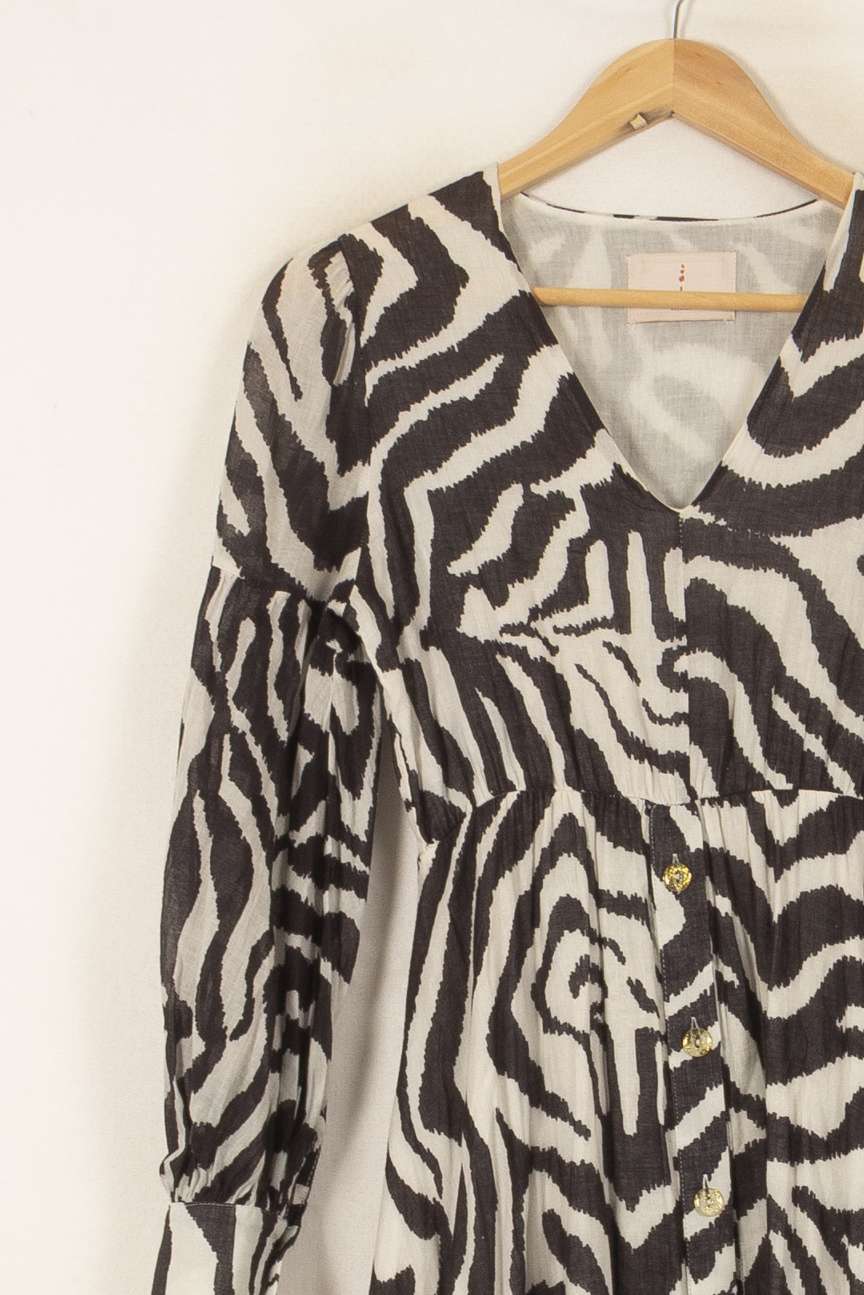 Robe Longue Noire et Blanche - Taille XS/34 de la marque Imprevu | PARAD53293 - Vendu par Paradigme - Image 3