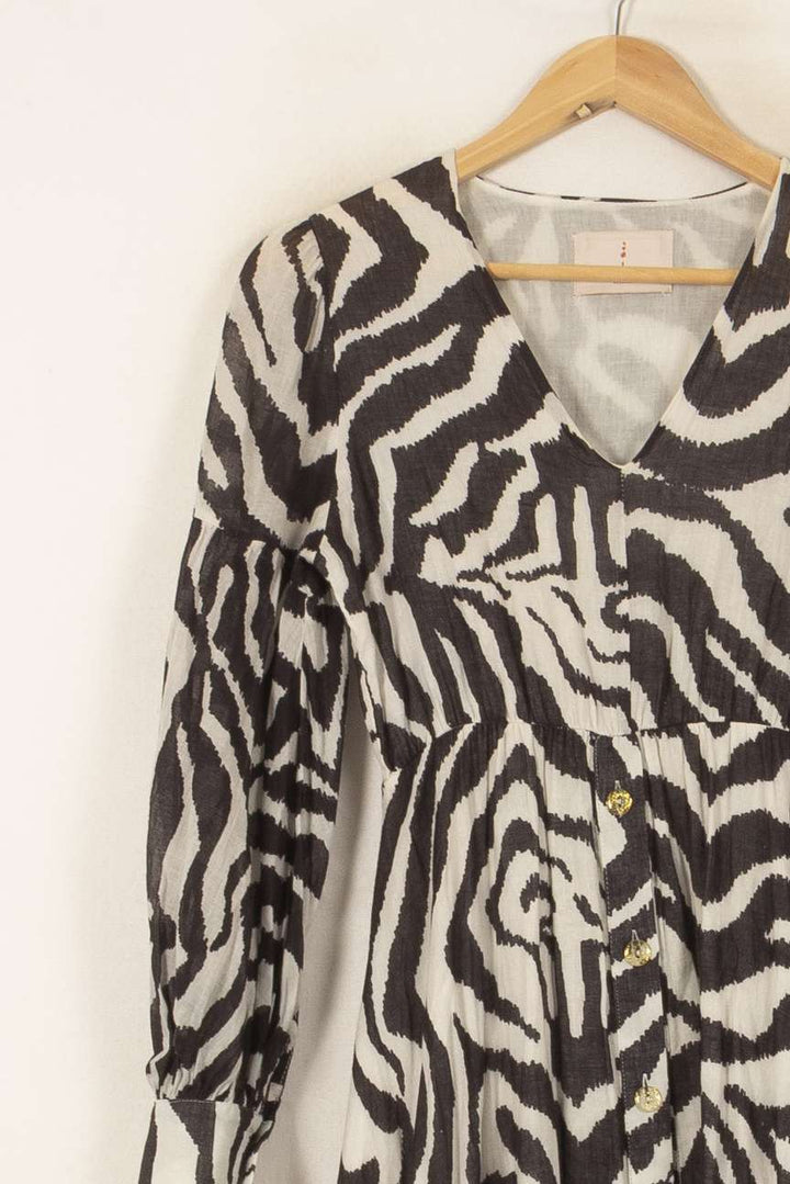 Robe Longue Noire et Blanche - Taille XS/34 de la marque Imprevu | PARAD53293 - Vendu par Paradigme - Image 3