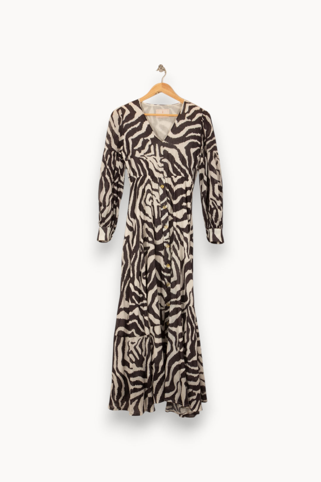 Robe Longue Noire et Blanche - Taille XS/34 de la marque Imprevu | PARAD53293 - Vendu par Paradigme - Image 2