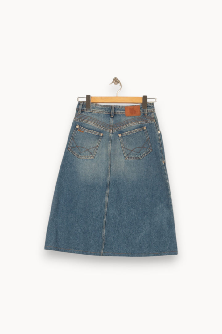 Jupe Midi Bleue - Taille S/36 de la marque ba&sh | PARAD53295 - Vendu par Paradigme - Image 4
