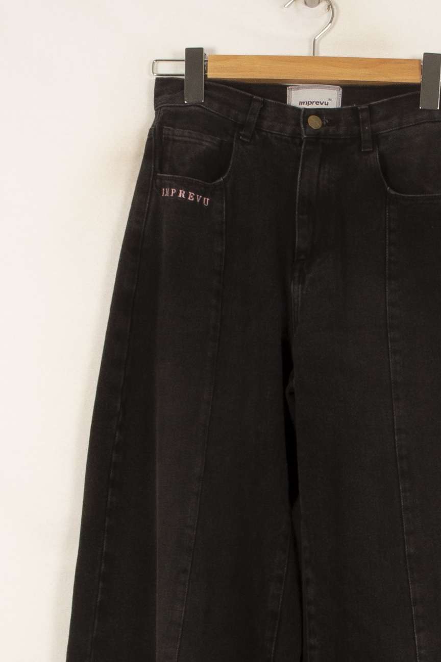 Jean Large Noir - Taille XS/34 de la marque Imprevu | PARAD53298 - Vendu par Paradigme - Image 3